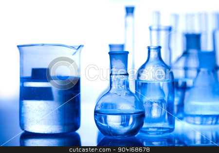 To use this stock image in your creative project, please select the size you need over to the right and click the "Add to Cart" button.
Your downloaded image will come with the Cutcaster watermark removed so don’t worry about the watermark you see on this page. Laboratory glassware, bright modern chemical concept stock photo, Laboratory glassware, bright modern chemical concept by Sebastian Duda
