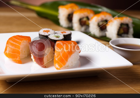 To use this stock image in your creative project, please select the size you need over to the right and click the "Add to Cart" button.
Your downloaded image will come with the Cutcaster watermark removed so don’t worry about the watermark you see on this page. Traditional japanese food, Sushi stock photo, Traditional japanese food, Sushi by Sebastian Duda