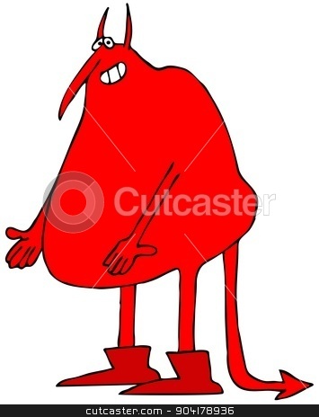 To use this stock image in your creative project, please select the size you need over to the right and click the "Add to Cart" button.
Your downloaded image will come with the Cutcaster watermark removed so don’t worry about the watermark you see on this page. The devil with his arms out stock photo, This illustration depicts a devil motioning with his arms outstretched. by Dennis Cox