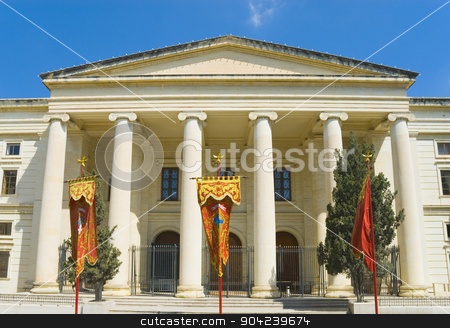 To use this stock image in your creative project, please select the size you need over to the right and click the "Add to Cart" button.
Your downloaded image will come with the Cutcaster watermark removed so don’t worry about the watermark you see on this page. pims_20080607_ml0458 stock photo, Low angle view of a courthouse, The Law Courts, Great Siege Square, Valletta, Malta by imagedb