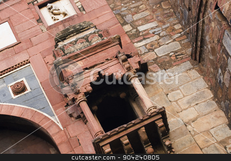 To use this stock image in your creative project, please select the size you need over to the right and click the "Add to Cart" button.
Your downloaded image will come with the Cutcaster watermark removed so don’t worry about the watermark you see on this page. pims_20060721_sa0225 stock photo, Low angle view of a fort, Old Fort, Delhi, India by imagedb