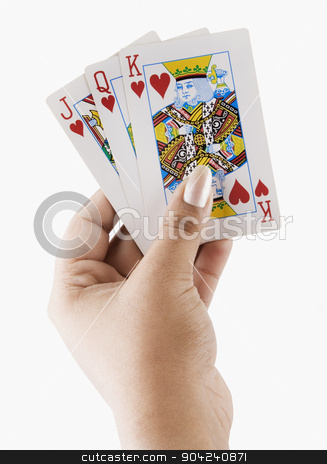 To use this stock image in your creative project, please select the size you need over to the right and click the "Add to Cart" button.
Your downloaded image will come with the Cutcaster watermark removed so don’t worry about the watermark you see on this page. pims_20080721_ps0009 stock photo, Close-up of a woman's hand holding playing cards by imagedb