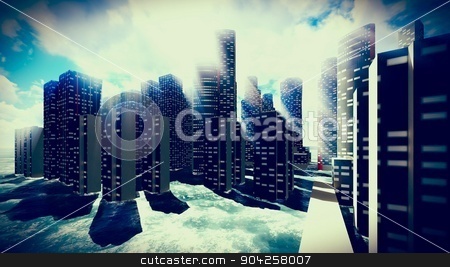 To use this stock image in your creative project, please select the size you need over to the right and click the "Add to Cart" button.
Your downloaded image will come with the Cutcaster watermark removed so don’t worry about the watermark you see on this page. Tsunami devastating the city stock photo, Tsunami devastating the city - scene of destruction by Dariusz Miszkiel