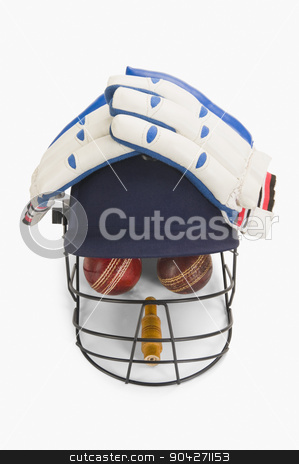 To use this stock image in your creative project, please select the size you need over to the right and click the "Add to Cart" button.
Your downloaded image will come with the Cutcaster watermark removed so don’t worry about the watermark you see on this page. pims_20100108_as0221.JPG stock photo, Cricket equipment forming a human face by imagedb