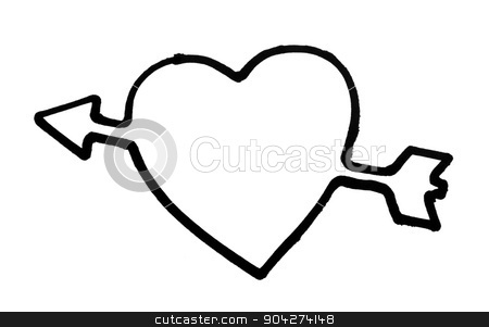 To use this stock image in your creative project, please select the size you need over to the right and click the "Add to Cart" button.
Your downloaded image will come with the Cutcaster watermark removed so don’t worry about the watermark you see on this page. pims_20090720_as0591.jpg stock photo, Outline of a heart with arrow by imagedb