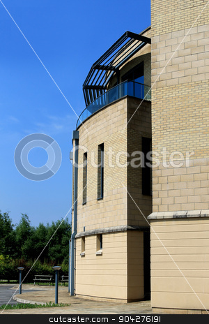To use this stock image in your creative project, please select the size you need over to the right and click the "Add to Cart" button.
Your downloaded image will come with the Cutcaster watermark removed so don’t worry about the watermark you see on this page. Modern office building on a business park stock photo, Empty modern office building on a business park. by Martin Crowdy