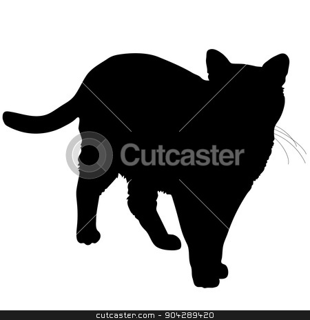 To use this stock image in your creative project, please select the size you need over to the right and click the "Add to Cart" button.
Your downloaded image will come with the Cutcaster watermark removed so don’t worry about the watermark you see on this page. Cat Silhouette stock vector clipart, A black silhouette of a cat by Maria Bell