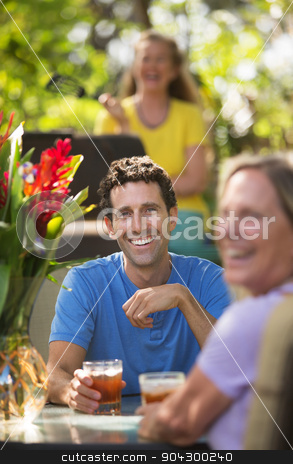 To use this stock image in your creative project, please select the size you need over to the right and click the "Add to Cart" button.
Your downloaded image will come with the Cutcaster watermark removed so don’t worry about the watermark you see on this page. Happy Man and Woman in Maui stock photo, Happy man and woman on with drinks in Maui by Scott Griessel