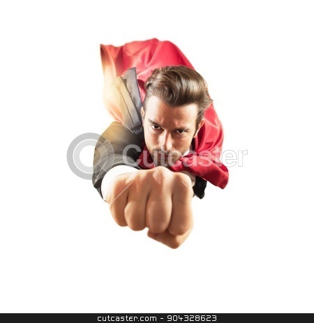 To use this stock image in your creative project, please select the size you need over to the right and click the "Add to Cart" button.
Your downloaded image will come with the Cutcaster watermark removed so don’t worry about the watermark you see on this page. Superhero flies faster stock photo, Businessman superhero flies faster in the sky by Federico Caputo