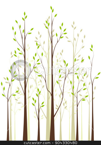 To use this stock image in your creative project, please select the size you need over to the right and click the "Add to Cart" button.
Your downloaded image will come with the Cutcaster watermark removed so don’t worry about the watermark you see on this page. Trees 41 stock vector clipart, Trees with green leaves on white background by Miroslava Hlavacova