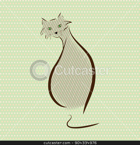 To use this stock image in your creative project, please select the size you need over to the right and click the "Add to Cart" button.
Your downloaded image will come with the Cutcaster watermark removed so don’t worry about the watermark you see on this page. Cat on vintage background, seamless pattern, vector illustration stock vector clipart, Cat on vintage background, seamless pattern, vector illustration by Svetlana Starkova