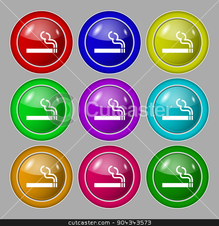 To use this stock image in your creative project, please select the size you need over to the right and click the "Add to Cart" button.
Your downloaded image will come with the Cutcaster watermark removed so don’t worry about the watermark you see on this page. cigarette smoke icon sign. symbol on nine round colourful buttons. Vector stock vector clipart, cigarette smoke icon sign. symbol on nine round colourful buttons. Vector illustration by Serhii