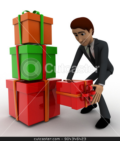 To use this stock image in your creative project, please select the size you need over to the right and click the "Add to Cart" button.
Your downloaded image will come with the Cutcaster watermark removed so don’t worry about the watermark you see on this page. 3d man with gift boxes concept stock photo, 3d man with gift boxes concept on white background, front angle view by 3dlabs