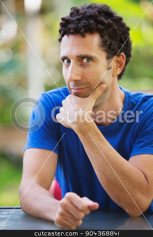 To use this stock image in your creative project, please select the size you need over to the right and click the "Add to Cart" button.
Your downloaded image will come with the Cutcaster watermark removed so don’t worry about the watermark you see on this page. Attractive Man Staring stock photo, Staring single man on vacation in Hawaii by Scott Griessel