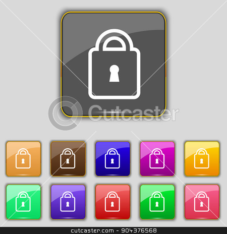 To use this stock image in your creative project, please select the size you need over to the right and click the "Add to Cart" button.
Your downloaded image will come with the Cutcaster watermark removed so don’t worry about the watermark you see on this page. Lock icon sign. Set with eleven colored buttons for your site. Vector stock vector clipart, Lock icon sign. Set with eleven colored buttons for your site. Vector illustration by Serhii