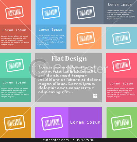 To use this stock image in your creative project, please select the size you need over to the right and click the "Add to Cart" button.
Your downloaded image will come with the Cutcaster watermark removed so don’t worry about the watermark you see on this page. Barcode icon sign. Set of multicolored buttons with space for text. Vector stock vector clipart, Barcode icon sign. Set of multicolored buttons with space for text. Vector illustration by Serhii