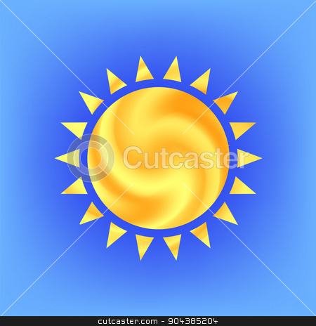 To use this stock image in your creative project, please select the size you need over to the right and click the "Add to Cart" button.
Your downloaded image will come with the Cutcaster watermark removed so don’t worry about the watermark you see on this page. Sun Icon stock vector clipart, Sun Icon Isolated on Blue Sky Background by valeo5