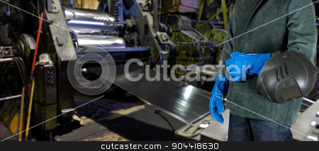 To use this stock image in your creative project, please select the size you need over to the right and click the "Add to Cart" button.
Your downloaded image will come with the Cutcaster watermark removed so don’t worry about the watermark you see on this page. Worker stock photo, Worker with instruments at industrial factory by olinchuk