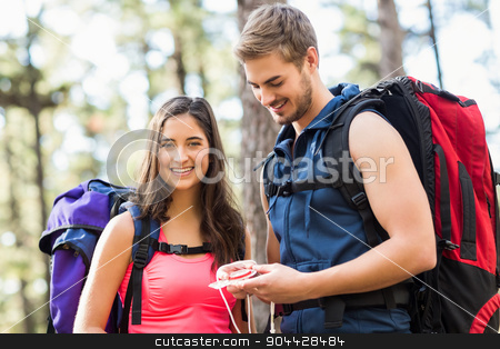 To use this stock image in your creative project, please select the size you need over to the right and click the "Add to Cart" button.
Your downloaded image will come with the Cutcaster watermark removed so don’t worry about the watermark you see on this page. Young happy joggers looking at camera stock photo, Young happy joggers looking at camera in the nature by Wavebreak Media