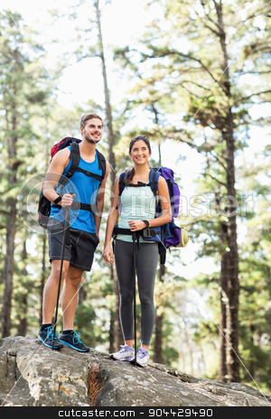 To use this stock image in your creative project, please select the size you need over to the right and click the "Add to Cart" button.
Your downloaded image will come with the Cutcaster watermark removed so don’t worry about the watermark you see on this page. Young happy joggers looking at something in the distance stock photo, Young happy joggers looking at something in the distance in the nature by Wavebreak Media
