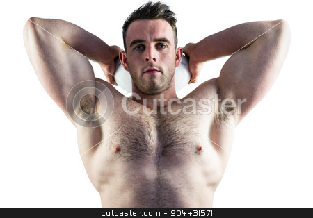 To use this stock image in your creative project, please select the size you need over to the right and click the "Add to Cart" button.
Your downloaded image will come with the Cutcaster watermark removed so don’t worry about the watermark you see on this page. Shirtless rugby player holding ball stock photo, Shirtless rugby player holding ball on white background by Wavebreak Media