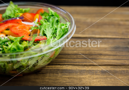 To use this stock image in your creative project, please select the size you need over to the right and click the "Add to Cart" button.
Your downloaded image will come with the Cutcaster watermark removed so don’t worry about the watermark you see on this page. Healthy bowl of salad on table stock photo, Healthy bowl of salad on table shot in studio by Wavebreak Media