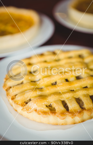 To use this stock image in your creative project, please select the size you need over to the right and click the "Add to Cart" button.
Your downloaded image will come with the Cutcaster watermark removed so don’t worry about the watermark you see on this page. Close up view of pie stock photo, Close up view of pie at coffee shop by Wavebreak Media