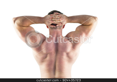 To use this stock image in your creative project, please select the size you need over to the right and click the "Add to Cart" button.
Your downloaded image will come with the Cutcaster watermark removed so don’t worry about the watermark you see on this page. Strong bodybuilder with arms up stock photo, Strong bodybuilder with arms up on white background by Wavebreak Media