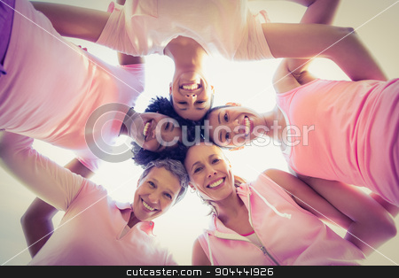 To use this stock image in your creative project, please select the size you need over to the right and click the "Add to Cart" button.
Your downloaded image will come with the Cutcaster watermark removed so don’t worry about the watermark you see on this page. Women wearing pink for breast cancer with arms around stock photo, Women wearing pink for breast cancer with arms around in parkland by Wavebreak Media