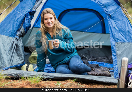 To use this stock image in your creative project, please select the size you need over to the right and click the "Add to Cart" button.
Your downloaded image will come with the Cutcaster watermark removed so don’t worry about the watermark you see on this page. Portrait of a young pretty hiker lying in a tent stock photo, Portrait of a young pretty hiker lying in a tent in the nature by Wavebreak Media