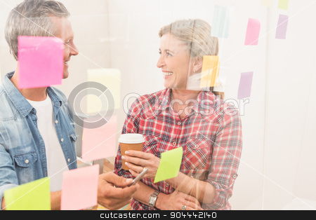 To use this stock image in your creative project, please select the size you need over to the right and click the "Add to Cart" button.
Your downloaded image will come with the Cutcaster watermark removed so don’t worry about the watermark you see on this page. Casual business colleagues laughing at work stock photo, Casual business colleagues laughing at work in the office by Wavebreak Media
