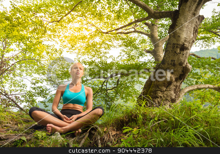To use this stock image in your creative project, please select the size you need over to the right and click the "Add to Cart" button.
Your downloaded image will come with the Cutcaster watermark removed so don’t worry about the watermark you see on this page. Woman relaxing in beautiful nature. stock photo, Relaxed woman enjoying freedom and life in beautiful natural environment. Blissful girl feeling relaxed, free and happy. Concept of freedom, happiness, enjoyment and natural balance. by kasto