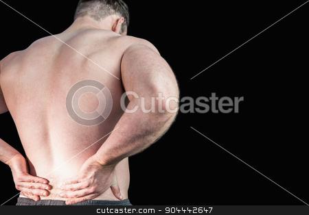 To use this stock image in your creative project, please select the size you need over to the right and click the "Add to Cart" button.
Your downloaded image will come with the Cutcaster watermark removed so don’t worry about the watermark you see on this page. Strong bodybuilder with painful back stock photo, Strong bodybuilder with painful back on black background by Wavebreak Media