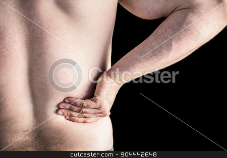 To use this stock image in your creative project, please select the size you need over to the right and click the "Add to Cart" button.
Your downloaded image will come with the Cutcaster watermark removed so don’t worry about the watermark you see on this page. Strong bodybuilder with painful back stock photo, Strong bodybuilder with painful back on black background by Wavebreak Media
