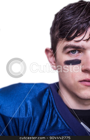 To use this stock image in your creative project, please select the size you need over to the right and click the "Add to Cart" button.
Your downloaded image will come with the Cutcaster watermark removed so don’t worry about the watermark you see on this page. American football player looking at the camera stock photo, Portrait of a stern american football player on white background by Wavebreak Media