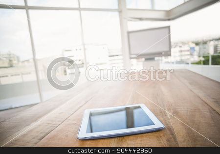 To use this stock image in your creative project, please select the size you need over to the right and click the "Add to Cart" button.
Your downloaded image will come with the Cutcaster watermark removed so don’t worry about the watermark you see on this page. Tablet in front of meeting room stock photo, Tablet in front of meeting room in the office by Wavebreak Media