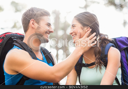 To use this stock image in your creative project, please select the size you need over to the right and click the "Add to Cart" button.
Your downloaded image will come with the Cutcaster watermark removed so don’t worry about the watermark you see on this page. Young happy joggers looking at each other stock photo, Young happy joggers looking at each other in the nature by Wavebreak Media