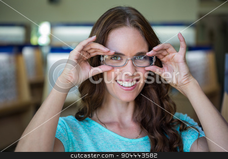 To use this stock image in your creative project, please select the size you need over to the right and click the "Add to Cart" button.
Your downloaded image will come with the Cutcaster watermark removed so don’t worry about the watermark you see on this page. Woman shopping for new glasses stock photo, Woman shopping for new glasses at the optometry store by Wavebreak Media