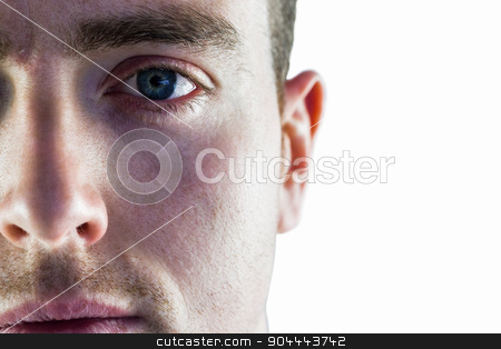 To use this stock image in your creative project, please select the size you need over to the right and click the "Add to Cart" button.
Your downloaded image will come with the Cutcaster watermark removed so don’t worry about the watermark you see on this page. A rugby player looking at the camera stock photo, Portrait of a frowning rugby player on a white background by Wavebreak Media