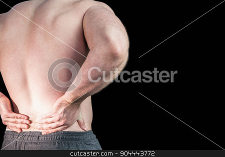 To use this stock image in your creative project, please select the size you need over to the right and click the "Add to Cart" button.
Your downloaded image will come with the Cutcaster watermark removed so don’t worry about the watermark you see on this page. Strong bodybuilder with painful back stock photo, Strong bodybuilder with painful back on black background by Wavebreak Media