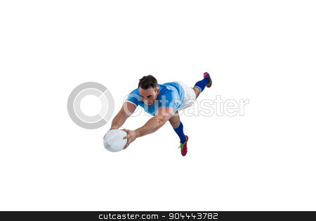 To use this stock image in your creative project, please select the size you need over to the right and click the "Add to Cart" button.
Your downloaded image will come with the Cutcaster watermark removed so don’t worry about the watermark you see on this page. Rugby player scoring a try stock photo, Rugby player scoring a try on white background by Wavebreak Media