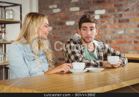 To use this stock image in your creative project, please select the size you need over to the right and click the "Add to Cart" button.
Your downloaded image will come with the Cutcaster watermark removed so don’t worry about the watermark you see on this page. Smiling hipsters sitting and talking stock photo, Smiling hipsters sitting and talking at coffee shop by Wavebreak Media