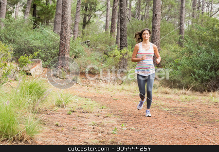 To use this stock image in your creative project, please select the size you need over to the right and click the "Add to Cart" button.
Your downloaded image will come with the Cutcaster watermark removed so don’t worry about the watermark you see on this page. Young happy jogger walking stock photo, Young happy jogger walking in the nature by Wavebreak Media