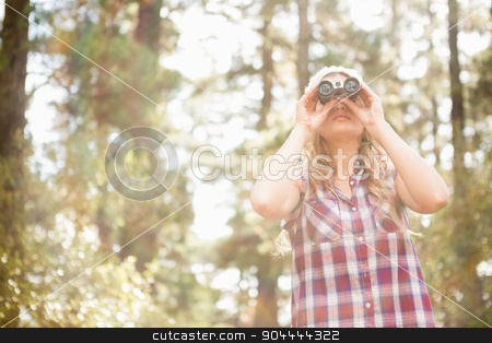 To use this stock image in your creative project, please select the size you need over to the right and click the "Add to Cart" button.
Your downloaded image will come with the Cutcaster watermark removed so don’t worry about the watermark you see on this page. Pretty young blonde looking through binoculars stock photo, Pretty young blonde looking through binoculars in the nature by Wavebreak Media