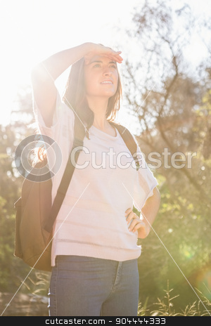 To use this stock image in your creative project, please select the size you need over to the right and click the "Add to Cart" button.
Your downloaded image will come with the Cutcaster watermark removed so don’t worry about the watermark you see on this page. Pretty brunette hiker looking for path stock photo, Pretty brunette hiker looking for path in the nature by Wavebreak Media
