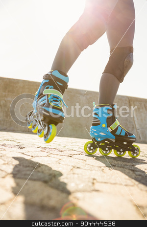 To use this stock image in your creative project, please select the size you need over to the right and click the "Add to Cart" button.
Your downloaded image will come with the Cutcaster watermark removed so don’t worry about the watermark you see on this page. Close up view of inline skates skating stock photo, Close up view of inline skates skating at promenade by Wavebreak Media