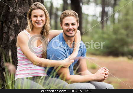 To use this stock image in your creative project, please select the size you need over to the right and click the "Add to Cart" button.
Your downloaded image will come with the Cutcaster watermark removed so don’t worry about the watermark you see on this page. Portrait of a young happy hiker couple stock photo, Portrait of a young happy hiker couple in the nature by Wavebreak Media