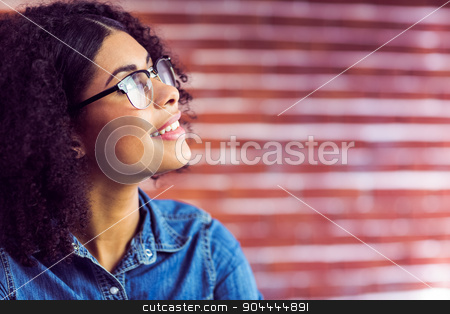 To use this stock image in your creative project, please select the size you need over to the right and click the "Add to Cart" button.
Your downloaded image will come with the Cutcaster watermark removed so don’t worry about the watermark you see on this page. Casual businesswoman day dreaming stock photo, Casual businesswoman day dreaming at the office by Wavebreak Media