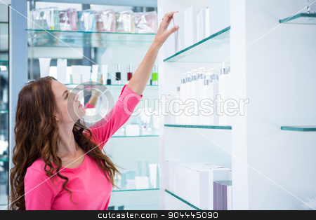 To use this stock image in your creative project, please select the size you need over to the right and click the "Add to Cart" button.
Your downloaded image will come with the Cutcaster watermark removed so don’t worry about the watermark you see on this page. Pretty woman shopping for cosmetics stock photo, Pretty woman shopping for cosmetics at the pharmacy by Wavebreak Media