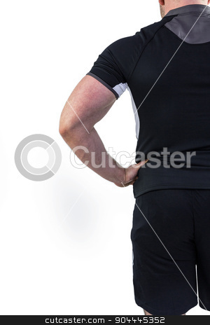 To use this stock image in your creative project, please select the size you need over to the right and click the "Add to Cart" button.
Your downloaded image will come with the Cutcaster watermark removed so don’t worry about the watermark you see on this page. Rugby player with hand on hip stock photo, Rugby player with hand on hip on white background by Wavebreak Media